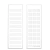 100 Bookmark Cards, Ruled/Grid