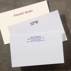 250 Personalized 3 x 5 Cards, Horizontal Plain