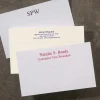 100 Personalized 3 x 5 Cards, Horizontal Window
