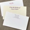 500 Personalized 3 x 5 Cards, Horizontal Dot Grid