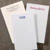 250 Personalized 3 x 5 Cards, Vertical Ruled