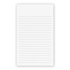 250 Personalized 3 x 5 Cards, Vertical Ruled