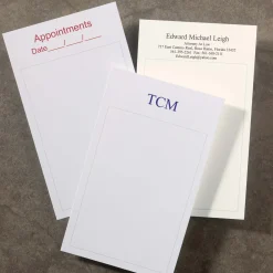 250 Personalized 3 x 5 Cards, Vertical Window