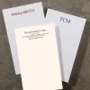 250 Personalized 3 x 5 Cards, Vertical Plain