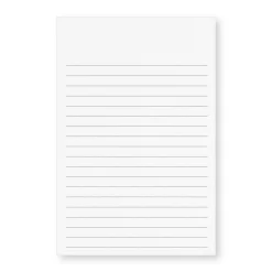 500 Personalized 4 x 6 Cards, Vertical Ruled