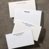 500 Personalized Wallet Cards, Horizontal Ruled