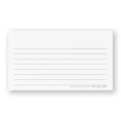 500 Personalized Wallet Cards, Horizontal Ruled