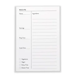 Bamboo Index Card Bleachers with Recipe Cards