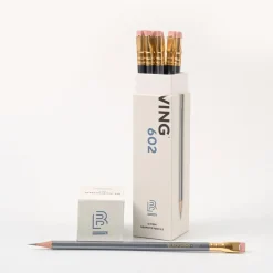 Blackwing 602 Firm Pencils with Pink Eraser (set of 12)