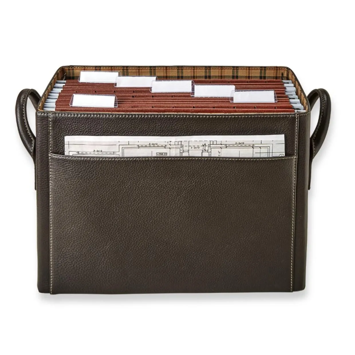 Bomber Jacket Desk File Holder with Lid