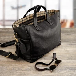 Bomber Jacket Flight Plan Leather Tote
