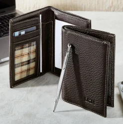Bomber Jacket International Pocket Briefcase with Pocketini Pen
