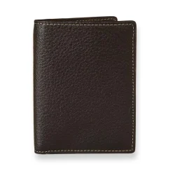 Bomber Jacket Vertical Bi-Fold Wallet