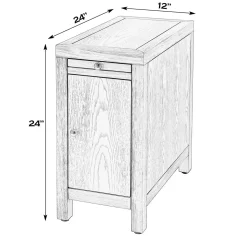 Chairside Cupboard End Table