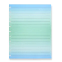 Circa Blue Ombre Gradient Full-Page Ruled Discbound Refill (100 sheets)