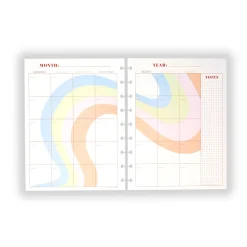 Circa Colorfull Weekly/Monthly Undated Agenda Refill (40 sheets)