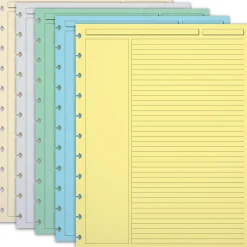 Circa Multicolored 1/4" Ruled Discbound Refill (300 sheets)