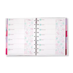 Circa Secret Garden Weekly/Monthly Undated Agenda Notebook