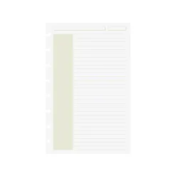 Circa Shaded Annotation Ruled Discbound Refill (100 sheets)