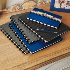 Circa Smooth Sliver Discbound Notebook with Pockets