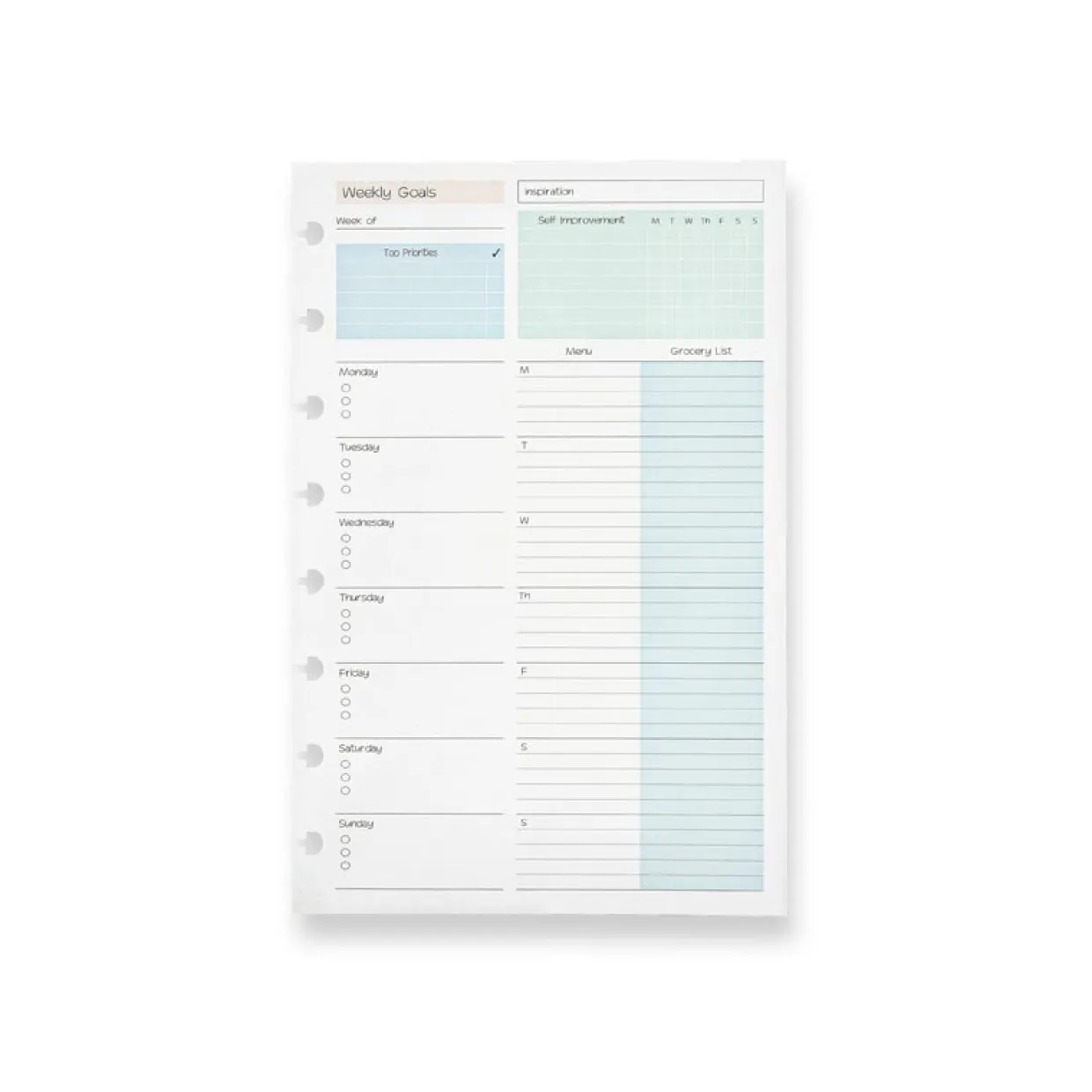 Circa® Special Request Weekly Goals Refill (100 sheets)