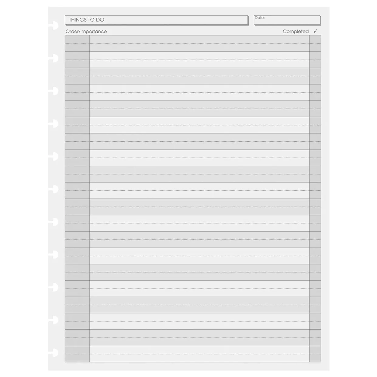 Circa Things To Do Discbound Refill (100 sheets)