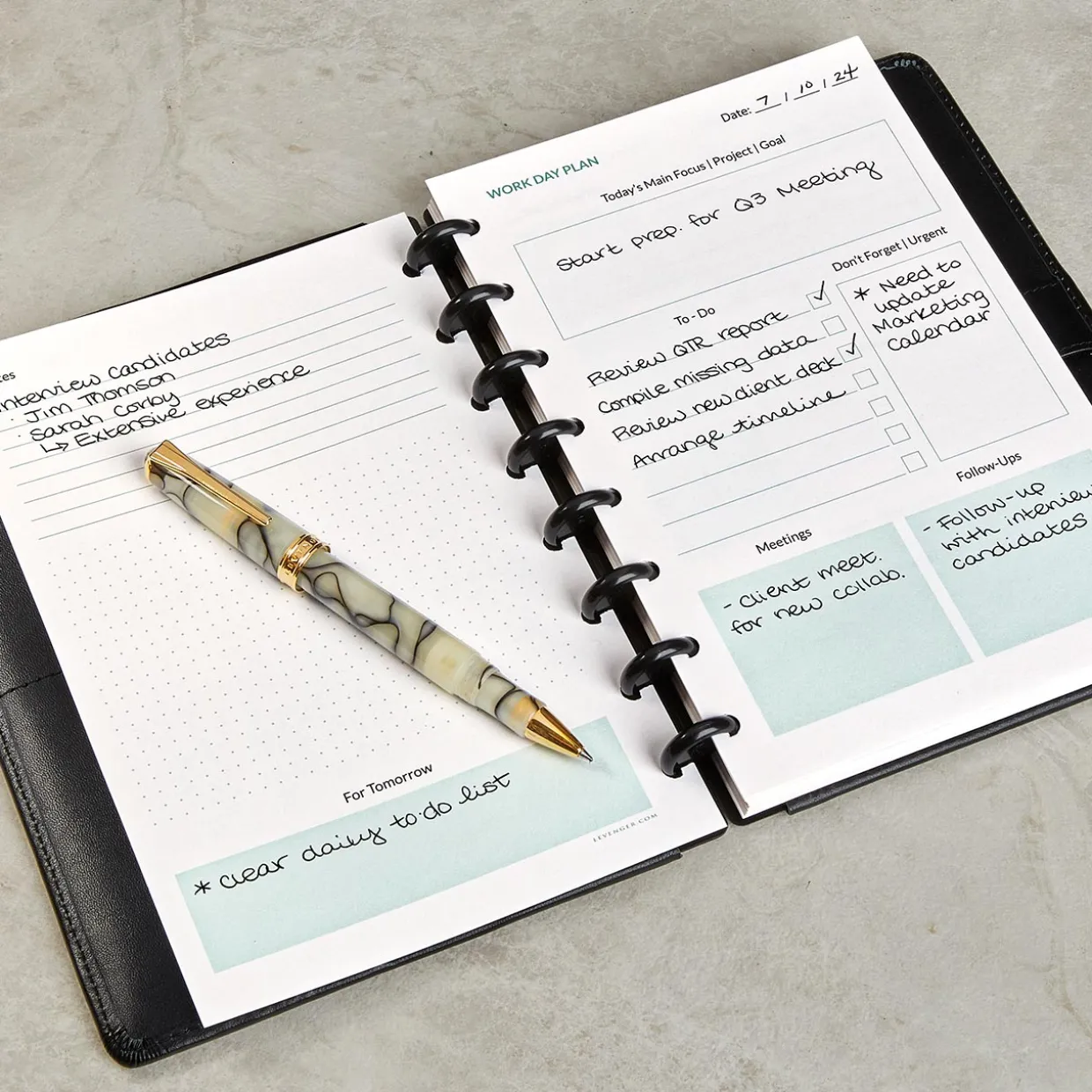 Circa Workweek Planner Refill
