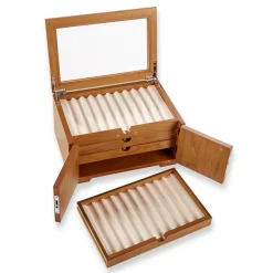 Collector's Lock & Key Inlay Pen Case