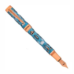 Conklin Endura Deco Crest Demo Blue Fountain Pen