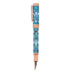 Conklin Endura Deco Crest Demo Blue Fountain Pen