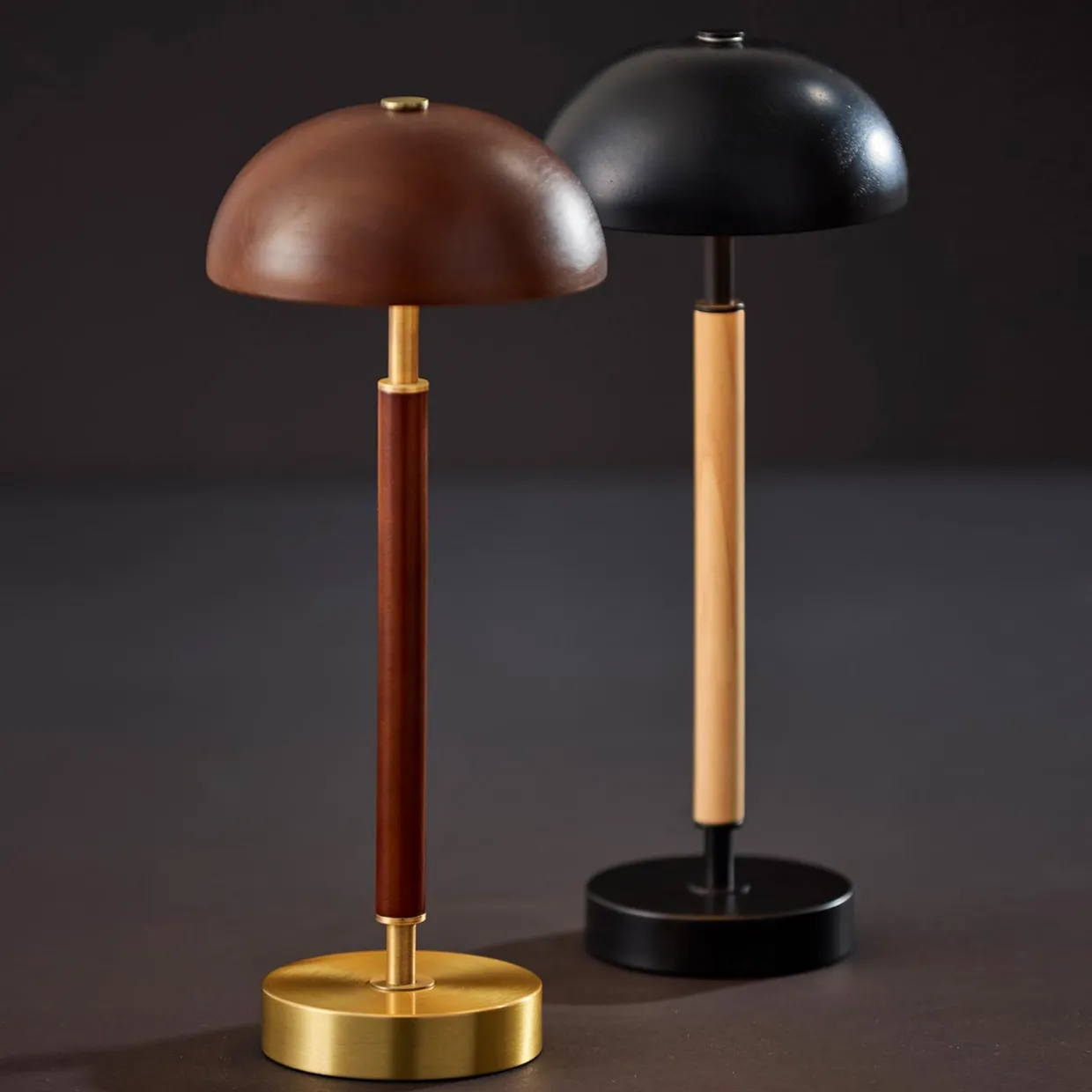Cordless LED Retro Dome Lamp