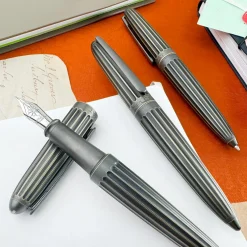 Diplomat Aero Stripes Oxyd Brass Pen