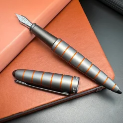 Diplomat Elox Grey Ring Fountain Pen
