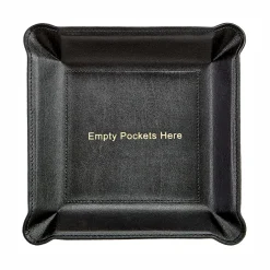 Empty Pockets Here Leather Valet