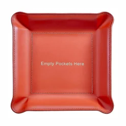 Empty Pockets Here Leather Valet