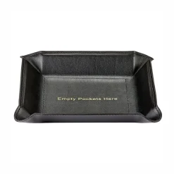 Empty Pockets Here Leather Valet