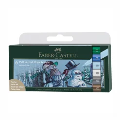 Faber-Castell Winterlude Pitt Artist Brush Pens (set of 6)