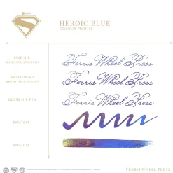 Ferris Wheel Press Superman Fountain Pen Bottled Ink (10 ml)