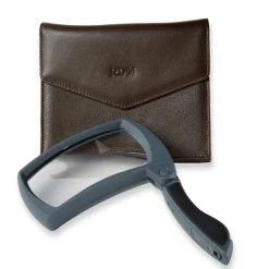 Folding Magnifier with Leather Pouch