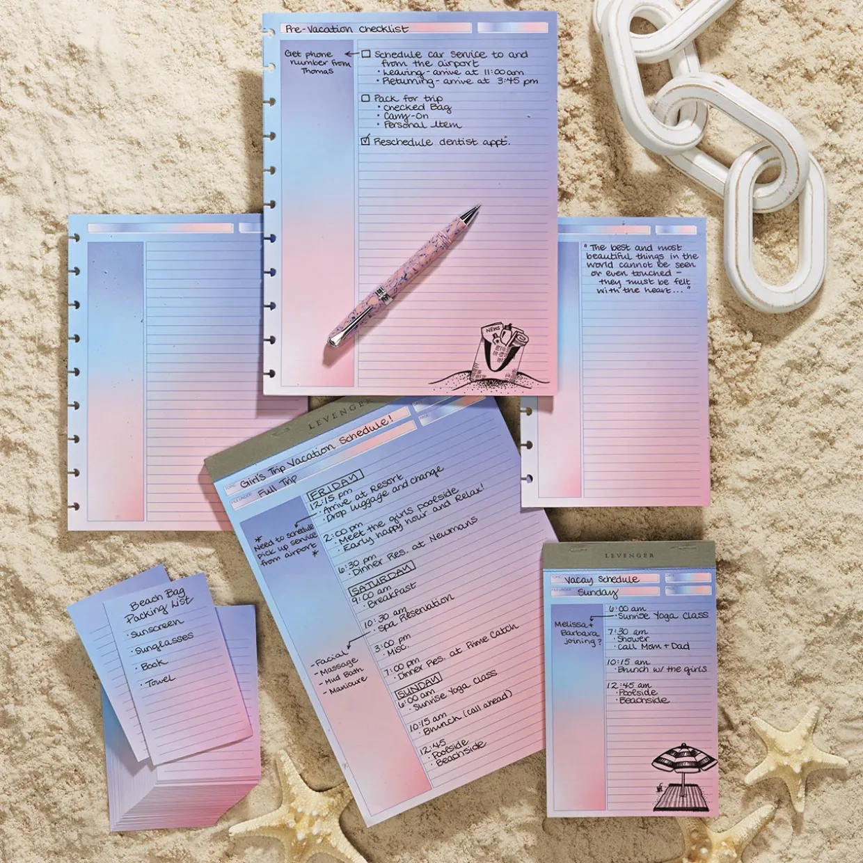 Freeleaf Cabana Color Gradient Annotation Ruled Pads (set of 2)