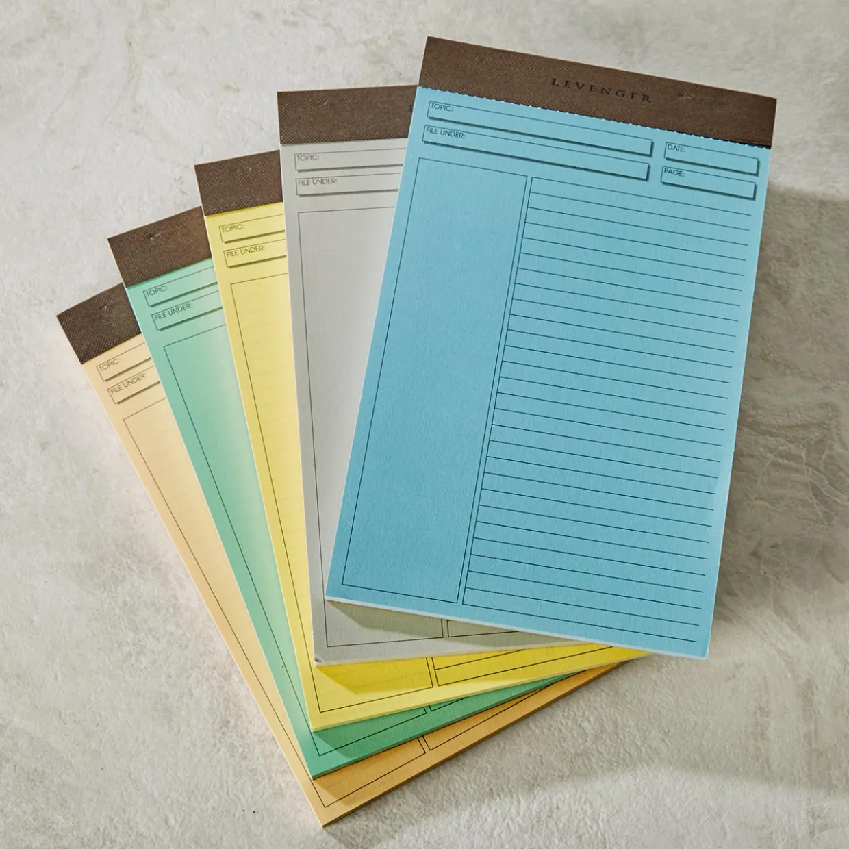 Freeleaf Multicolored Annotation Ruled Pads (set of 5)