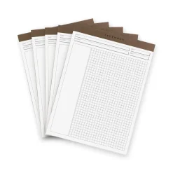 Freeleaf White Annotation Grid Pads (set of 5)