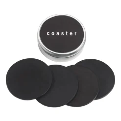 Leather Coasters with Tin Box