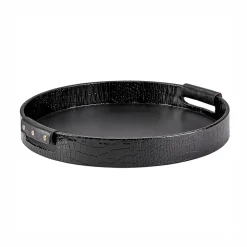 Leather Wrapped Bar Tray