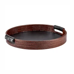 Leather Wrapped Bar Tray