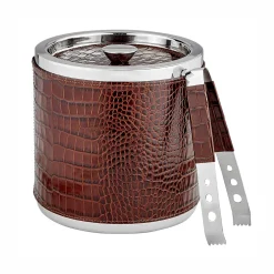 Leather Wrapped Ice Bucket