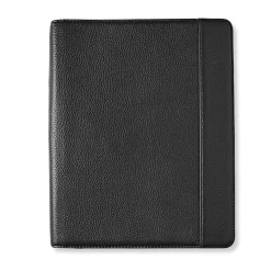 Leather Zip-Around Tabbed Folio