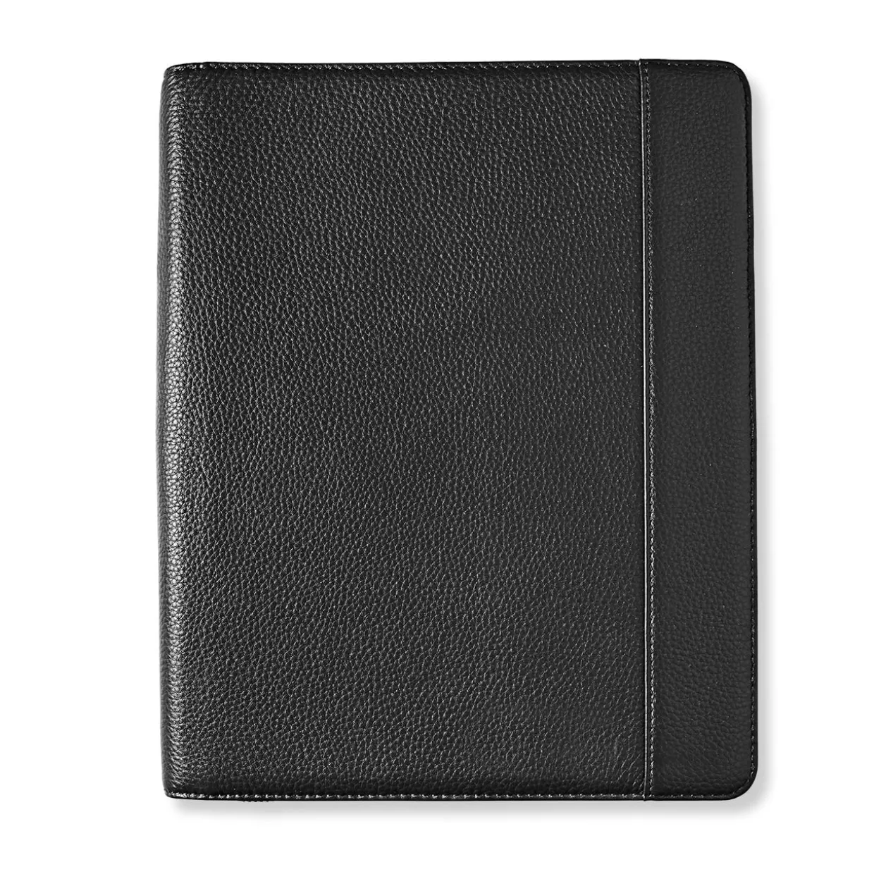 Leather Zip-Around Tabbed Folio