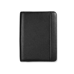 Leather Zip-Around Tabbed Folio