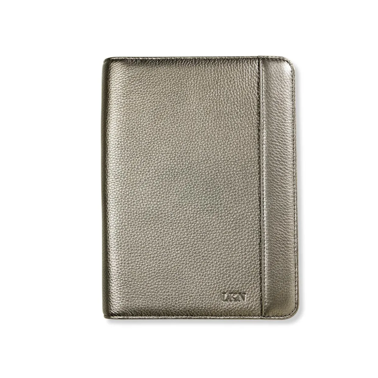 Leather Zip-Around Tabbed Folio